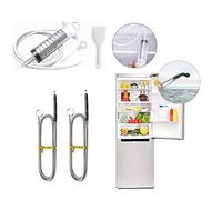 InFreesh 6PCS Fridge Drain Hole Remover Cleaning Brush Tool Kit, Universal Drain Pipe Cleaning Brush, Long Flexible Refrigerator Scrub Brush for Kitchen