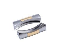 INFRI 2pcs 20mm Curved End Link Endlink Just For Rolex Watchband For Submariner Watch Band Rubber Leather Strap Seamless Connection(Gold)