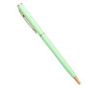 INFRI 50 Pcs Metal Ballpoint Pen Rose Gold Pen Custom Logo Stationery Business Gift Lettering Engraved Name School&office Supplies(Green-Rose,Blue)