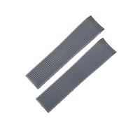 INFRI Rubber Silicone Watch Strap for Longines master Conquest HydroConquest L3 Watchband 21mm Waterproof Watchband(Grey no clasp)