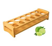 INFTYLE Shot Glass Tray Holder with 12 Holes Large Shot Glasses Set Serving Stand Organizer for Tequila Whiskey Brandy Vodka Rum Party Club Bar Home Spirit Tasting (Only Tray, Cups Not Included)