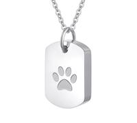 InfuMemo Cremation Jewelry for Ashes Pendant Urn Necklace Cylinder Keepsake Ashes Memorial Necklace with Fill Tool Urn Memorial Ash Jewelry