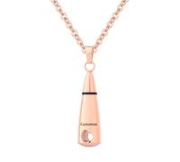 InfuMemo Customize Cremation Jewelry - Teardrop Urn Necklace for Ashes Memorial Keepsake for Women Men