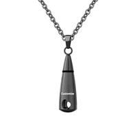 InfuMemo Customize Cremation Jewelry - Teardrop Urn Necklace for Ashes Memorial Keepsake for Women Men