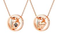 InfuMemo Customize Urn Necklace - Cremation Jewelry for Ashes Pendant Dog/Cat Funeral Keepsake for Women Men Personalized Necklaces Engraved Names