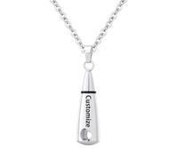 InfuMemo Customize Urn Necklace - Teardrop Cremation Jewelry for Ashes Memorial Keepsake for Women Men Personalized Necklaces Engraved Names