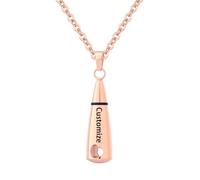 InfuMemo Customize Urn Necklace - Teardrop Cremation Jewelry for Ashes Memorial Keepsake for Women Men Personalized Necklaces Engraved Names