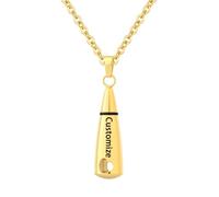 InfuMemo Customize Urn Necklace - Teardrop Cremation Jewelry for Ashes Memorial Keepsake for Women Men Personalized Necklaces Engraved Names