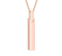 InfuMemo Urn Necklaces for Ashes Cremation Jewelry Loved Ones Stainless Steel Bar Ashes Necklace Memorial Ash Pendant for Men Women - With Me Always