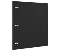 INFUN Telescoping 3 Ring Binder, Portable Plastic Binder with Telescoping Spine, 0.75 inch Rings， Foldable Front Cover Holds 8.5" x 11" Paper for School,Office and Homes-Black