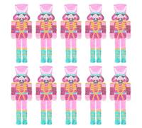 INFUNLY 10pcs Nutcracker Sequin Patches Nutcracker Glitter Iron on Patch Holiday Christmas Nutcrackers Applique Repair Patch Soldier Figures Christmas Patches for Clothing Dress Jacket Bag Decor