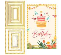 INFUNLY 13pcs Rectangle Hot Foil Plate Glimmer Hot Foil Plates Bundle Pink Metal DIY Foil Paper Plate for DIY Embossing Scrapbooking Decor Greeting Cards Making