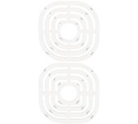 INFUNLY 2 Sizes Curved Corner Template 0.25~4.75" Acrylic Arch Templates Clear Rounded Corner Sewing Tool Curved Corner Cutter Quilting Ruler for Patchwork Sewing DIY Craft 3 MM Thick