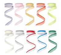 INFUNLY 20 Yards Book Binding Endbands 10 Colors Linen Bookbinding Headbands 1/2" Wide Archival Binding Cloth Flat Archival Binding Cloth for Book Reader Lover Book Decor School Supplies DIY Craft