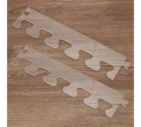 INFUNLY 2pcs Dovetail Stitch Router Template 3.54"×15.75" DIY Acrylic Router Template Pitch Dovetail Router Tray Clear Cutting Board Stencils Angled Curvy Stencils Guide Tools for Woodworking