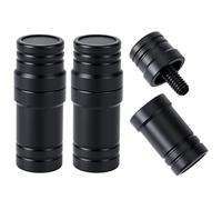 INFUNLY 3 Set 5/16-18 Billiard Cue Joint Protector Quick-Release Fine Thread Joint Protector Black Plastic Cue Joint Protector Threaded Cap Joint Protector Kit for Players Viking Pool Billiard Cues