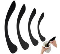 INFUNLY 4 Pcs Clay Throwing Stick 4 Sizes Acrylic Trimming Ceramics Tools 5mm Thick Black Ceramic Tools for Pottery Professional Ceramic Shaping Tools for DIY Pottery Modeling Arts Crafts