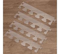 INFUNLY 4pcs Dovetail Stitch Router Template 3.54"×15.75" Acrylic Router Template Pitch Dovetail Templates Tray Clear Cutting Board Stencils Angled Curvy Stencils Guide Tools for Woodworking Tools