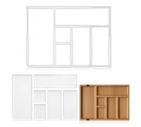INFUNLY 6 Pocket Valet Tray Acrylic Router Template 13.8x9.1 Rectangle Router Templates Transparent Router Inlay Template Curvy Tracing Stencils for DIY Woodworking Projects 5 MM Thick