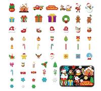 INFUNLY DIY Felt Christmas Set with 61PCS Christmas Time Fun Felt Figures for Flannel Board Stories Craft Kits Decoration for Xmas Gifts New Year Party Supplies Wall Hanging Decor