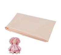 INFUNLY Doll Making Skin Fabric 59.1x39.4 Inches Doll Skin Tone Fabric Beige Plush Cloth Polyester Dolls Making Fabrics Soft Body Fabrics for Sewing Apparel Cloth Bags Puppet DIY Crafts