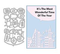 INFUNLY Metal Die Cuts for Card-Making Talk Bubbles Frame Die Cuts Chat Bubbles Cutting Die Speech Thought Bubbles Die Cut for DIY Scrapbooking Decorative