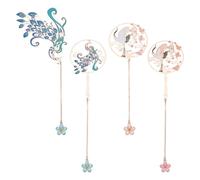 INFUNLY Peacock Metal Bookmarks with Chain Romantic Bookmark Flower Book Page Marker Metal Charm Bookmark for Women Gift for Book Lover Readers Writers Teachers Students Birthday Graduation