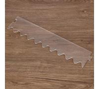 INFUNLY Sawtooth Stitch Router Template 3.54X16.2 Clear Acrylic Router Template Charcuterie Board Templates Sawtooth Tray Cutting Board Stencils for Woodworking Curvy Cut Guide Tools