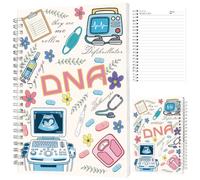 INFUNLY Sonographer Gifts Spiral Notebook 5.5x8.3 Sonography Nursing Notebook Journal Ultrasound Tech Gifts Journal for Writing Healthcare Coil Bound Notebook for Note Medical Office School Supplies
