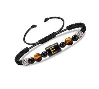 INFUPNET Initial Bracelet For Men, Rope Matching Bracelets For Couples, Adjustable Handmade Braided Bracelet For Christmas Birthday Gifts To My Son/Men
