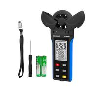 INFURIDER Digital Anemometer Wind Speed Meter with 6 Units, Wind Gauge for Wind Velocity/Temperature/Relative Humidity, Auto-off Wind Velocity Meter with Data Hold, LCD Backlight
