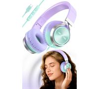 INFURTURE USB C Headphones Wired Over Ear with Mic for School and Classroom