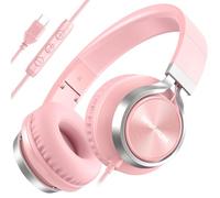 INFURTURE USB C Headphones Wired with Mic Type C Headphones Volume Control, Tangle-Free Plaiting Line, Over Ear Headphone, Foldable Headphones for iPad, Tablet, iPhone 17/16/15 Series