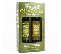 Infused Olive Oil Gift Pack 2 x 250ml (Chilli & Lemon) by OliveOlive - First Cold Pressed Extra Virgin Olive Oil from Cyprus - Hand Picked Olives - All Natural
