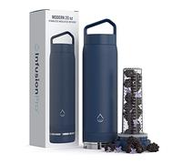 Infusion Pro Fruit Infuser Water Bottle Vacuum Insulated (20 oz) Stainless Steel : Fruit Infusion Recipe eBook : Bottom Loading Water Infuser for More Flavor : Easy Cleaning : Great Gift Water Bottle