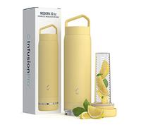 Infusion Pro Stainless Steel Fruit Infuser Water Bottle (20 oz) : Vacuum Insulated : Bottom Loading for More Flavor : Recipe eBook : Easy Cleaning : Great Gift
