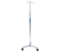 Infuusstandaard, Akozon IV Drip Strand, Portable IV Stand Infusion Stand, Dialysis Bag Holder, Height Adjustable Stainless Steel Drip Stand with 2 Hooks & Wheels for Home Clinic