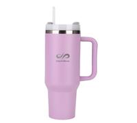 InfyniteShores 40 oz Tumbler with Handle & Straw | Insulated Stainless Steel Cup | FlowState Lid | Cup Holder Friendly | Lavender Whisper