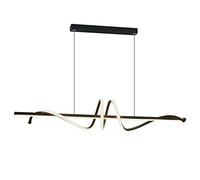ing Black LED for Contemporary Living Dining Room Kitchen Island Dimmable Chandelier Dimming Ceiling Lamp Minimalist Wave Hanging Light Fixture Star of