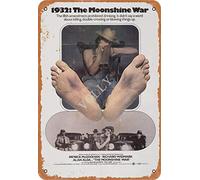 Inga 1932: The Moonshine War Retro Prevent Glare Fun Art Fashion Metal Wall Decor Tin Sign Suitable For Kitchen Li Funny Decor Metal Sign 8x12 inches