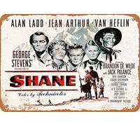 Inga 1953 Shane Movie Vintage Style Metal Poster Plaques For Funny Wall Decoration Art Sign Gifts For Christmas Metal Tin Sign 8x12 inches
