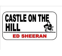 Inga Ed Sheeran Castle On The Hill Novelty Reproduction Street Sign Wall Plaque Decoration Props Plaque 8X12 inch