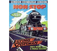 Inga Flying Scotsman Metal Wall Art Tin Signss Metal Tin Sign 8x12 inches