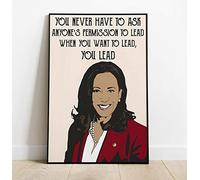 Inga Kamala Harris Quote Poster You Never Have To Ask Anyone'S Poster Funny Gift Metal Signs 8x12 inch