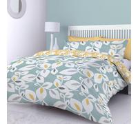 Inga Leaf Duvet Cover Teal Single