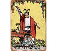 Inga Metal Sign Major Arcana The Magician Retro Decor Tin Signs Bar Cafe Art House Wall Decoration Vintage Metal Sign 8X12 inches