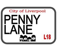 Inga Penny Lane Metal Sign Metal Tin Sign 8x12 inches Tin Sign