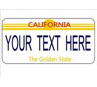 Inga Personalised Birthday Gift Novelty Number Plates California Licence Plate License Plate 6x12 inches