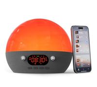 inga RestOn White Noise Machine With Sunrise/Sunset Simulation Dual Alarms | Sad Sunrise Alarm Clock Bedside | Sunlight Alarm Clock With Bluetooth Speaker | App Control Smart Wake Up Light Lamp