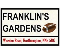 Inga Rugby Road Street Signs (Franklin'S Gardens) Street Metal Tin Sign/Retro Decor Plaque 8X12 inch
